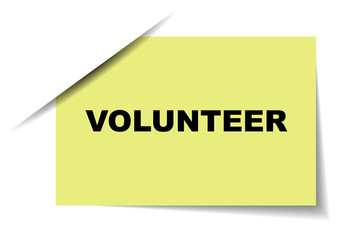 yellow vector banner volunteer
