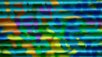 Volet multicolore - Gros plan