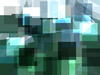 Vector Abstract Glass Geometric Background. Textured Wallpaper in Low Poly Style with Square. Vector illustration of Fond in Crystal Texture. Modern Concept in Blue and Green Colors for Graphic Design