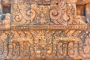 The entrance  to the stone carving is the Narayana with  as Narasimha.