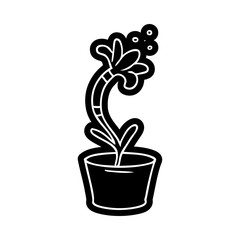 cartoon icon drawing of a house plant