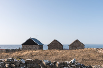 Fishermens traditional old cabins