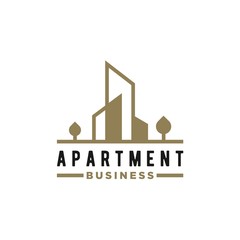 apartment building business logo design
