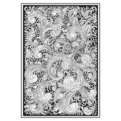carved openwork pattern. indonesia motif. floral illustration. Pattern suitable for laser cutting, plotter cutting or printing 