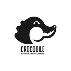crocodile logo vector