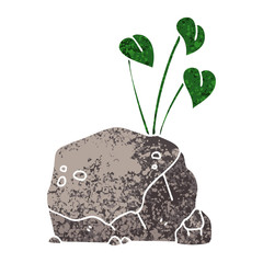 quirky retro illustration style cartoon vines