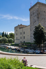 Riva del Garda Hafen Garda See Italien