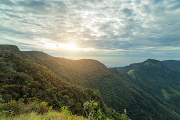 World’s End in Horton Plains in Sri Lanka