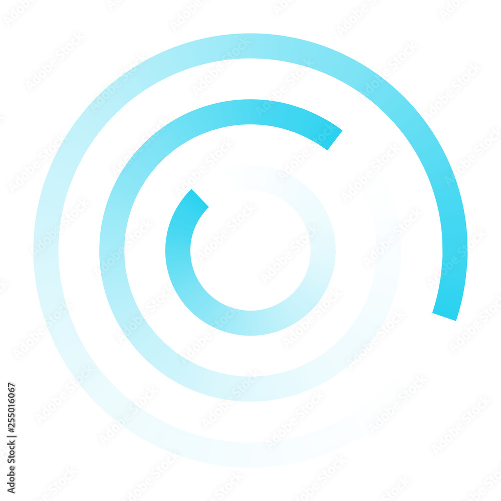 Poster Sonar search icon isolated. Loading system. Vector illustration