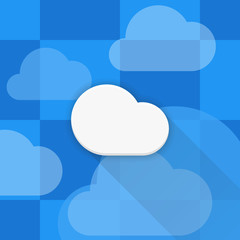 Weather Cloud Adaptive icon Material Design illustration