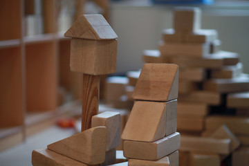 Giant toy blocks building wooden toy