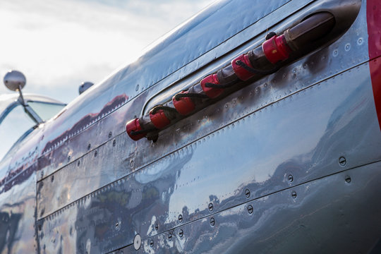 Engine exhaust on World War II Fighter