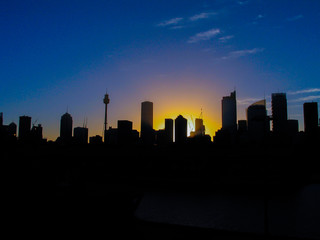 Fototapeta na wymiar Skyline in Sydney. Australia