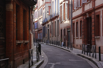 Small street in Toulouse (France)