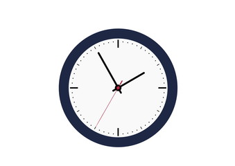 classic clock with a white dial