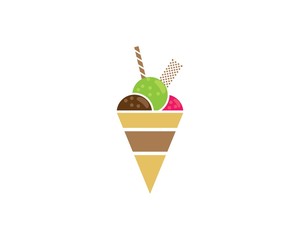 Ice cream vector icon