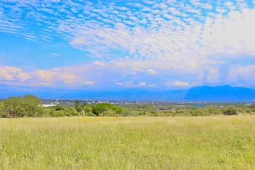 Clouds and landscape