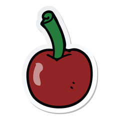 sticker of a cartoon cherry