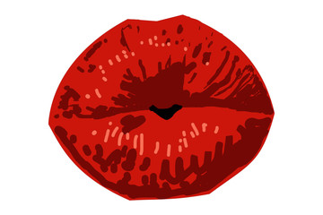 Female Kissing Lips