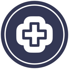 addition symbol circular icon