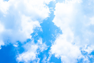 Obraz premium Blue sky and white clouds.
