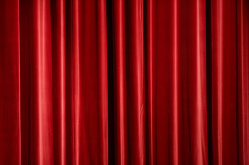 shiny red theatre curtain cloth material texture background