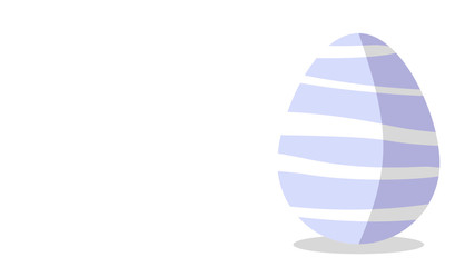 Easter Egg Background. Modern Cartoon Easter Decoration Illustration Design. Easter website banner or wallpaper