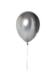 Big helium inflatable latex clear silver balloon for decorations on birthday wedding corporative...