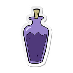 sticker of a cartoon potion