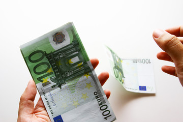 Europe banknote background