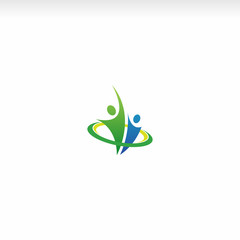 healthy life, psychologist, human logo vector