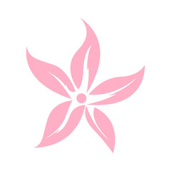 Isolated flower icon. Spa logo. Vector illustration design