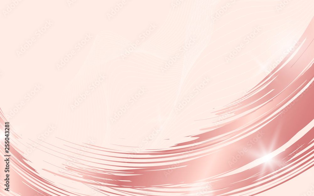 Wall mural Pink wave abstract background illustration