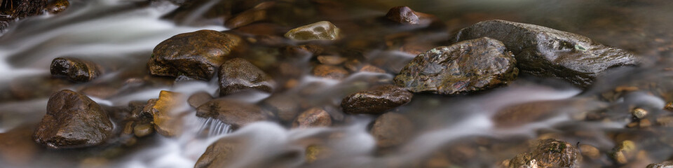 flowing stream nature banner background