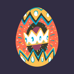 Easter egg design illustration