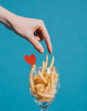 Loving french fries