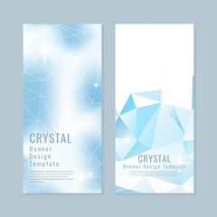 Crystal textured background collection