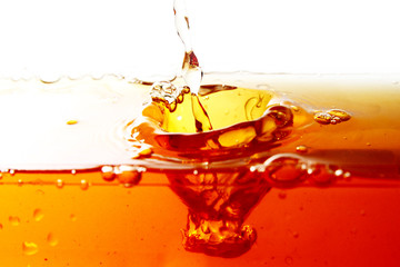 tea drink droplet background