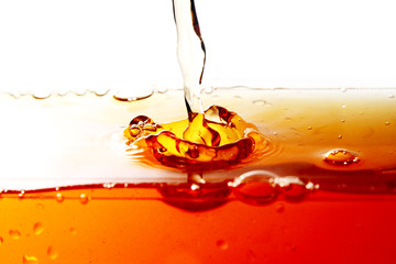 tea drink droplet background