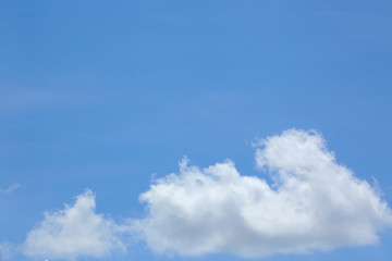 Naklejka na ściany i meble cloud on clear blue sky background