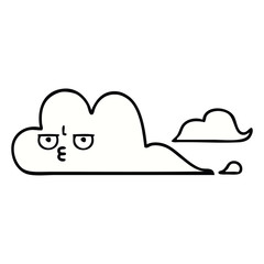 cute cartoon white cloud