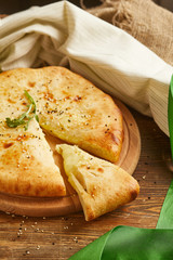 Pie with potato and cheese