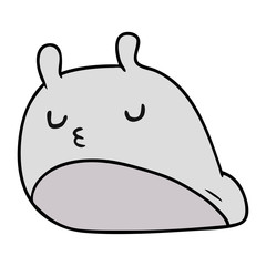 cartoon kawaii fat cute slug