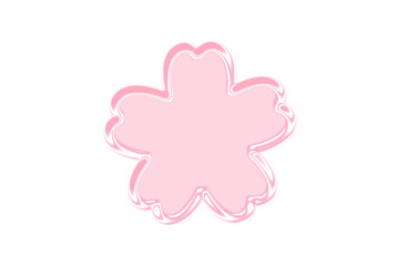 Shiny cherry blossom frame.  光沢のある桜の花のフレーム