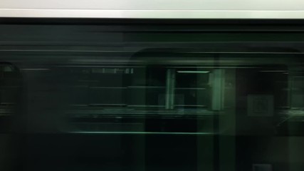 Tokyo subway speed footage, speed subway window view. Transitions, movement, texture.