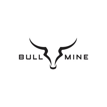 head bull logo design vector illustration