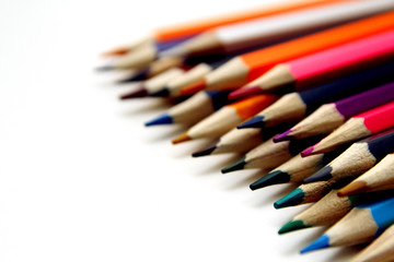 Wooden pencils background