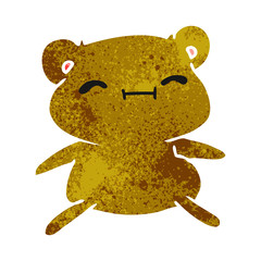 retro cartoon kawaii cute teddy bear