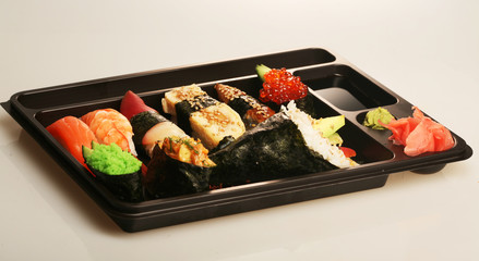   japanese traditional sushi set