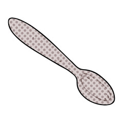 quirky comic book style cartoon spoon